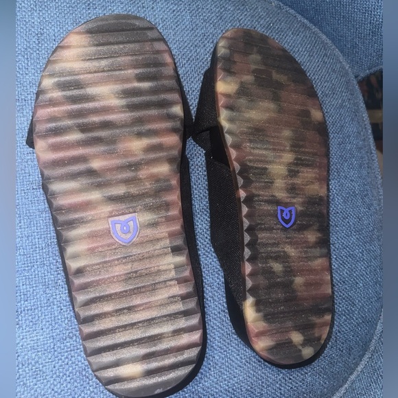 Rothy’s Weekend Black Slides Sandals 7 - Picture 4 of 7